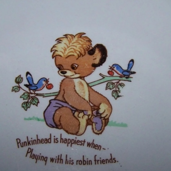 Collectible Eaton Dept Store Mascot Punkinhead Bear Child's Bowl Rideau Pottery - Picture 2 of 4